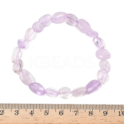 Natural Amethyst Beaded Stretch Bracelets for Women BJEW-K213-C23-1