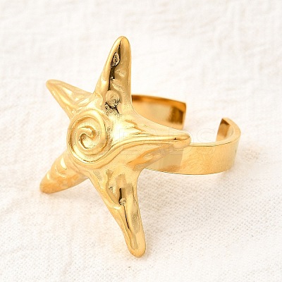 304 Stainless Steel Cuff Rings RJEW-V014-06B-G-1
