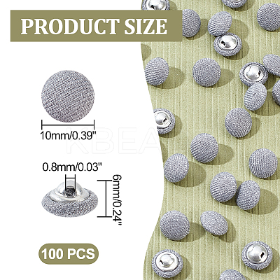 100Pcs 1-Hole Aluminum Buttons DIY-NB0007-77A-1