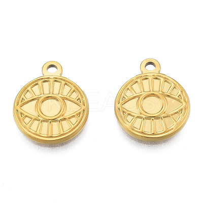 Ion Plating(IP) 201 Stainless Steel Pendants STAS-N098-217LG-1