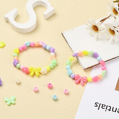 383Pcs 8 Stylw Opaque Acrylic Beads SACR-YW0001-26-1