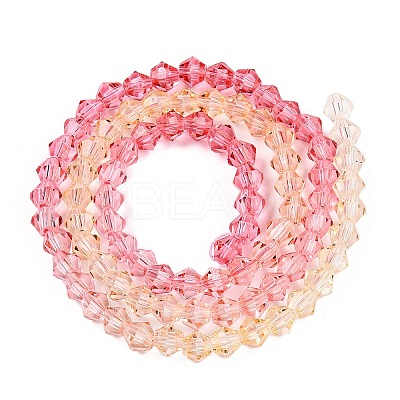 Gradient Color Baking Paint Glass Bead Strands X1-DGLA-A039-T2mm-A02-1