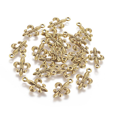 Tibetan Style Alloy Metal Fleur De Lis Pendants LS-PALLOY-EA8747Y-AG-1