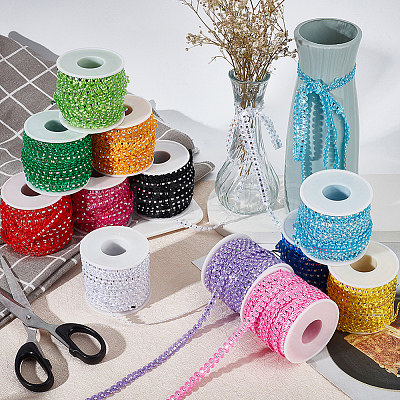 25M Metallic Yarn Lace Ribbons OCOR-GF0003-09B-1