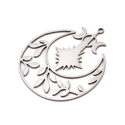 201 Stainless Steel Pendants STAS-I362-01P-03-1