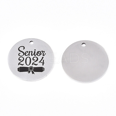 Non-Tarnish 201 Stainless Steel Pendants STAS-T064-38P-26-1