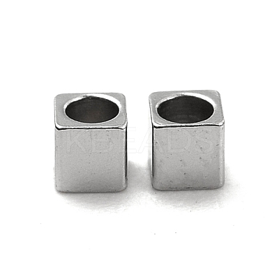 Non-Tarnish 201 Stainless Steel Cube Beads STAS-P319-12P-1