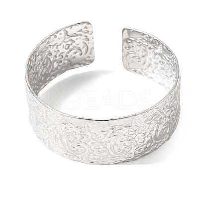 21.5MM 304 Stainless Steel Textured Cuff Bangles for Women SA-CBA37BC-26P-1