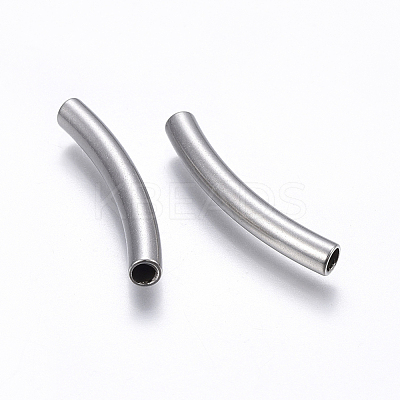 Tarnish Resistant 304 Stainless Steel Tube Beads STAS-E437-01P-1
