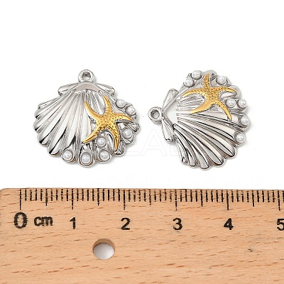 304 Stainless Steel Pendants STAS-T068-77GP-1