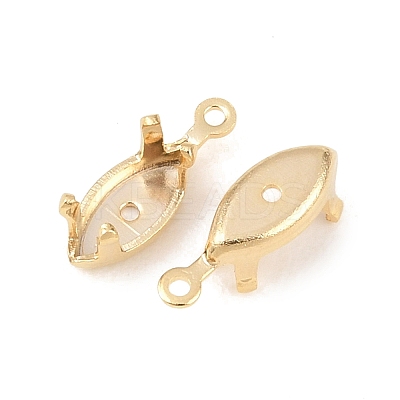 Brass Sew on Prong Settings KK-C163-11G-1