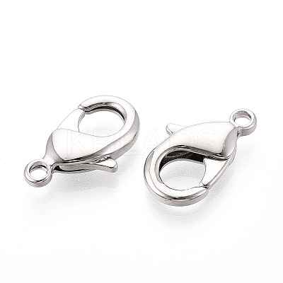 Brass Lobster Claw Clasps KK-YW0004-01D-P-1