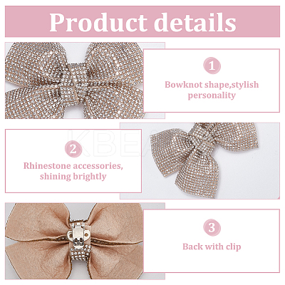 4Pcs Rhinestone Shoe Buckle Clips FIND-FG0003-13B-1
