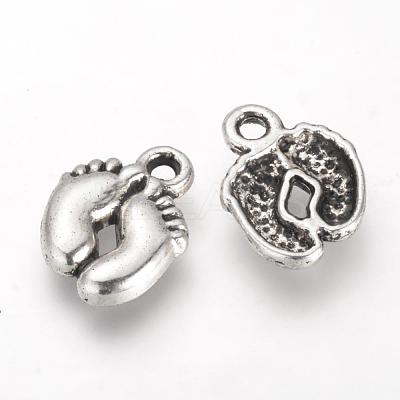 Jewelry Tibetan Style Alloy Charms TIBE-Q070-15AS-RS-1