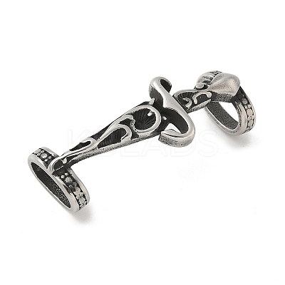 304 Stainless Steel Sword Shape Connector Charms STAS-Z147-07AS-1