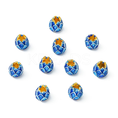 10Pcs Golden Plated Alloy European Beads MPDL-YW0001-05A-1