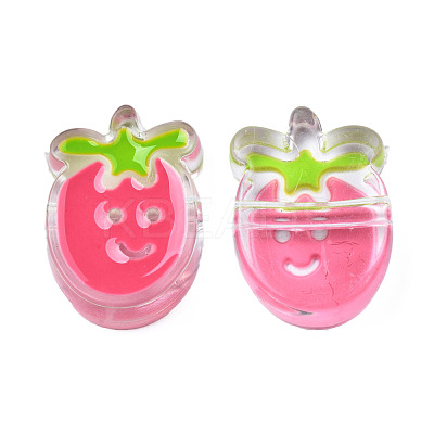 Transparent Acrylic Enamel Beads TACR-N012-004C-1