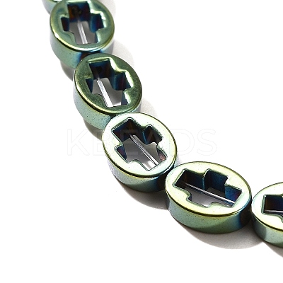 Electroplated Synthetic Non-magnetic Hematite Beads Strands G-L613-Z01-01H-1