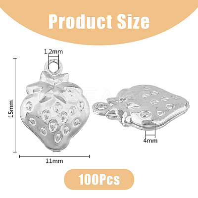 100Pcs 304 Stainless Steel Charms STAS-DC0014-98-1