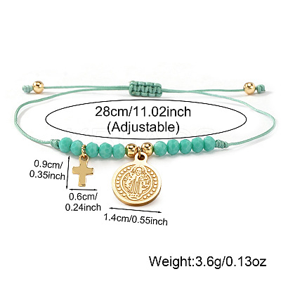 304 Stainless Steel Charm Bracelets VS5407-1-1