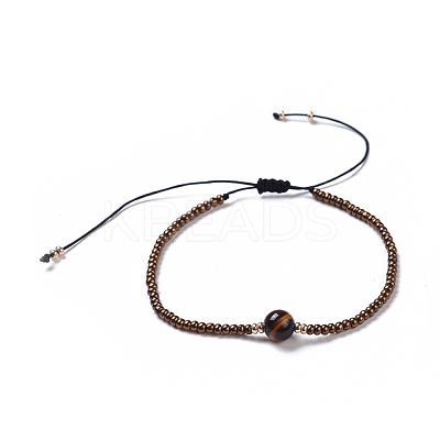 Nylon Thread Braided Beads Bracelets BJEW-JB04346-02-1