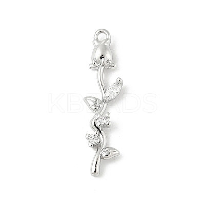 Brass Micro Pave Cubic Zirconia Pendants LS-KK-M326-13C-P-1