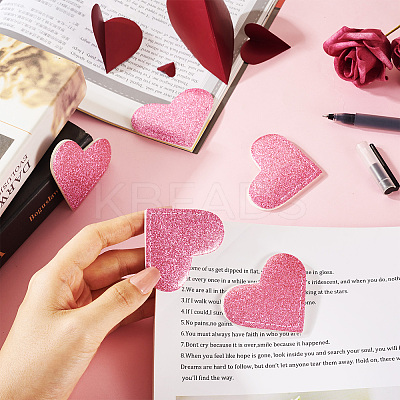 Glitter PU Lerther Bookmark AJEW-TAC0040-03D-1