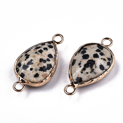 Natural Dalmatian Jasper Links Connectors G-T131-49H-1