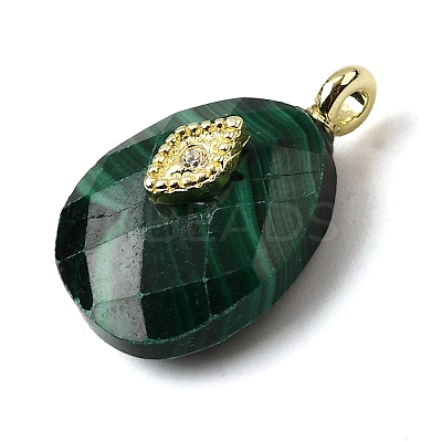 Natural Malachite Pendants G-Z090-01G-09-1