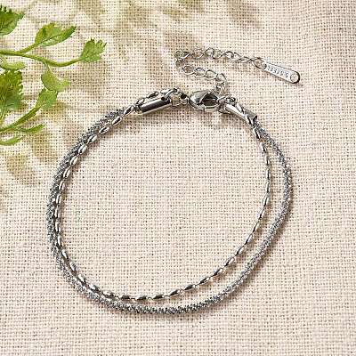 304 Stainless Steel Multi-strand Bracelets LS-BJEW-Q051-03P-1
