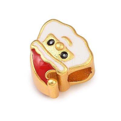 Christams Brass Enamel European Beads LS-KK-F922-03A-G-1