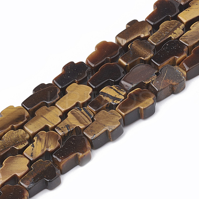 Natural Tiger Eye Bead Strands X-G-R185-8x12mm-14-1