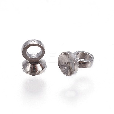 Brass Bead Cap Pendant Bails KK-F792-06P-1