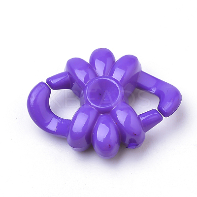 Opaque Acrylic Connector Rhinestone Settings SACR-Q190-76-1