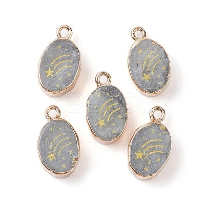 Natural Labradorite Pendants G-C102-08C-G-1