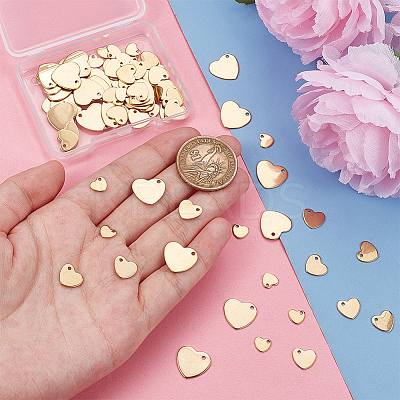 90Pcs 3 Styles Ion Plating(IP) 201 Stainless Steel Charms FIND-UN0003-81-1