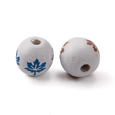 70pcs 7 Colors Theaceae Wood Beads WOOD-PH0001-63-1
