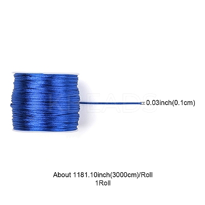 30M Nylon Satin Rattail Cords NWIR-YW0001-04-16-1