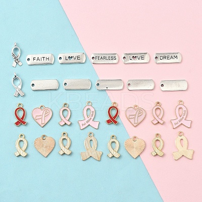 100Pcs 10 Styles Alloy Enamel Pendant Sets FIND-YW0006-82-1