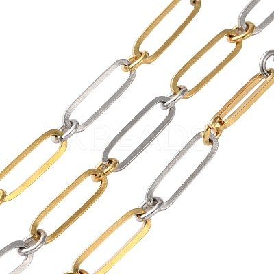 304 Stainless Steel Oval Link Chains CHS-R020-01GP-02-1
