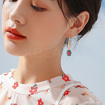10Pcs Eco-Friendly Brass Micro Pave Cubic Zirconia Charms ZIRC-SZ0003-70-1