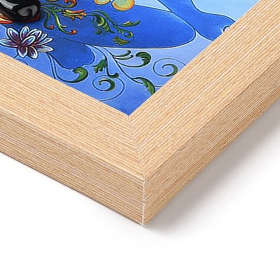 Yoga Gemstone Chakra Picture Frame Stand DJEW-F021-05E-1