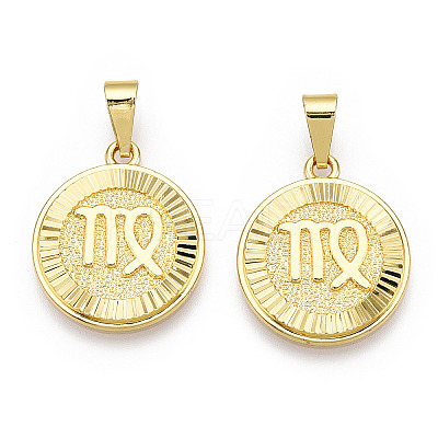 Brass Pendants KK-T070-01G-09-1