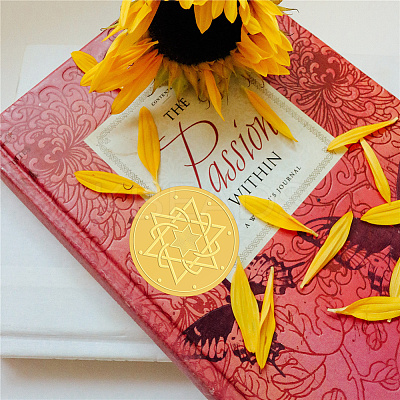 Plastic Self Adhesive Gold Foil Embossed Stickers DIY-WH0211-290-1