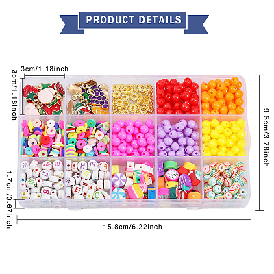 DIY Furit Theme Jewelry Making Finding Kit DIY-CA0005-41-1