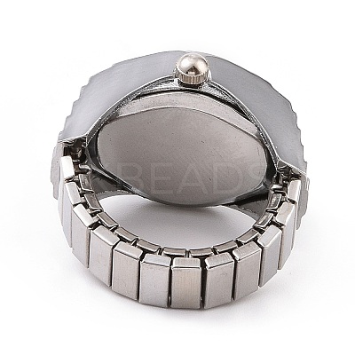 201 Stainless Steel Stretch Watchband Finger Ring Watches LS-WACH-G018-03P-01-1