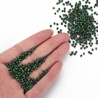 8/0 Two Tone Opaque Glass Seed Beads SEED-T006-01B-A07-1