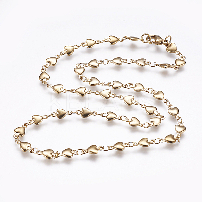 304 Stainless Steel Chain Necklaces LS-STAS-P164-11G-1