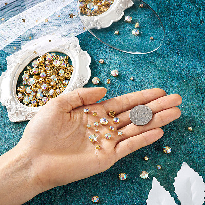 780Pcs 6 Style Sew on Rhinestone DIY-YS0001-44-1