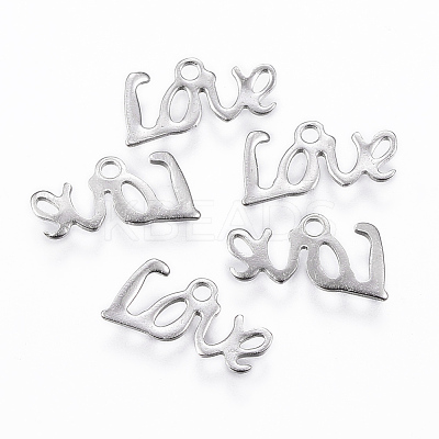Tarnish Resistant 201 Stainless Steel Charms STAS-K154-24P-1
